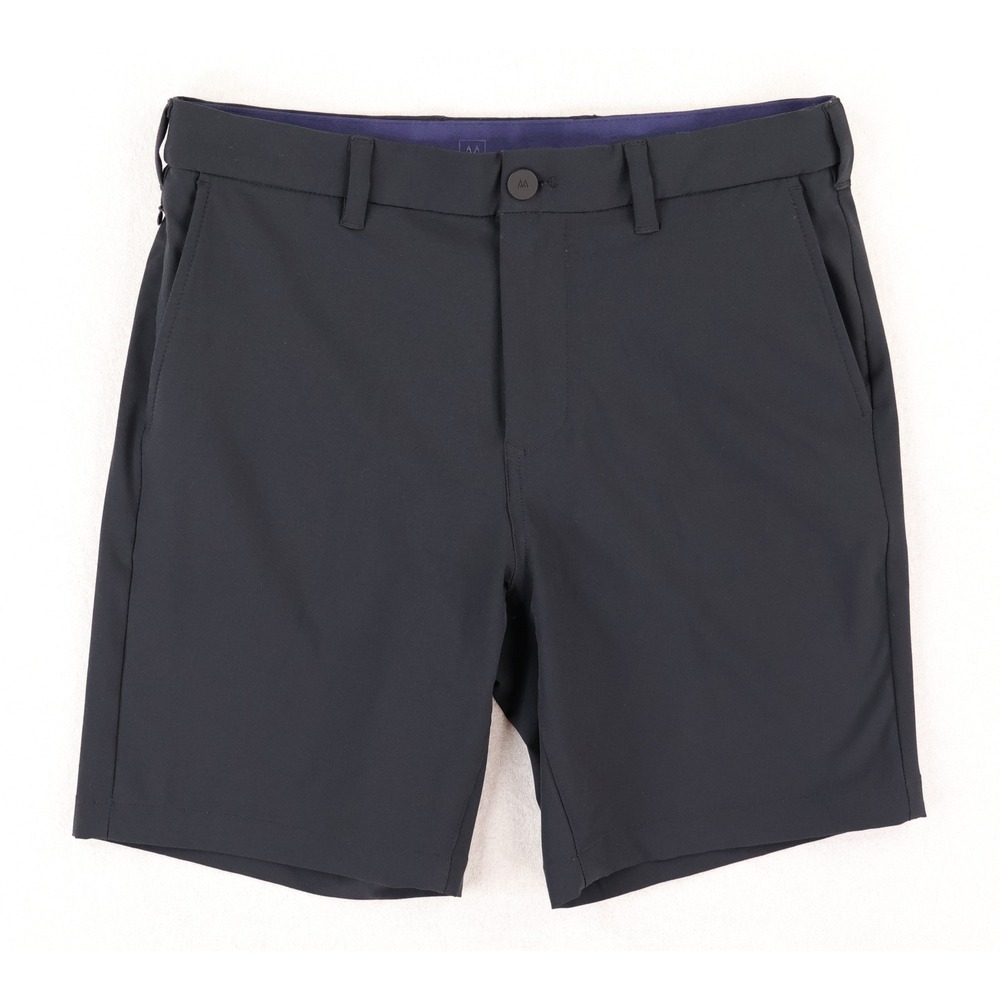 Mizzen+Main Helmsman 8" Shorts Mens 30 Black Golf Performance 1BO-1200